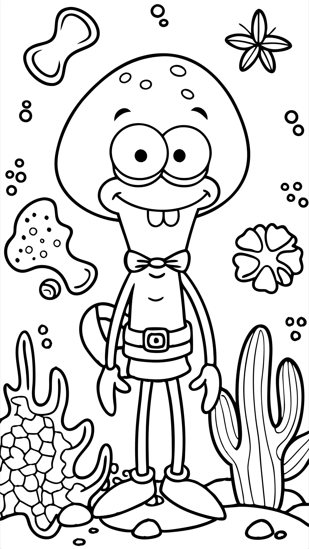 coloring pages squidward